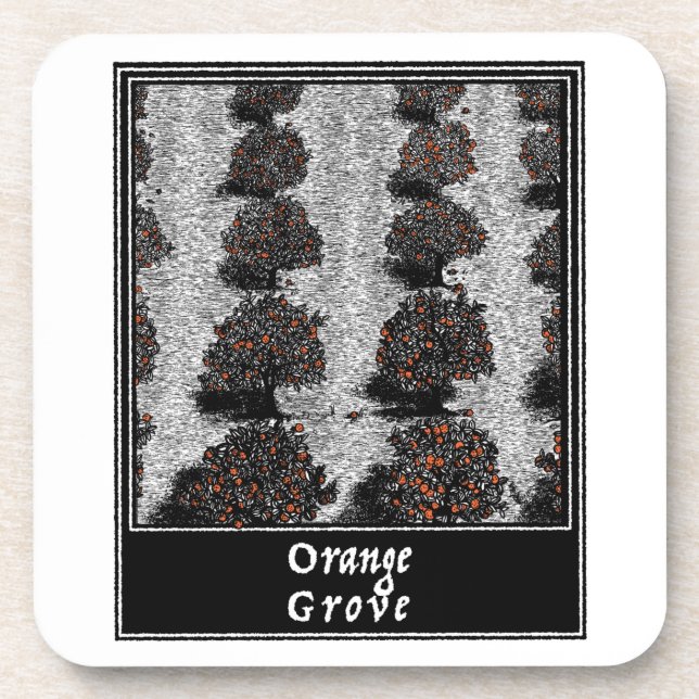 Porta-copo Grove Laranja (Frente)