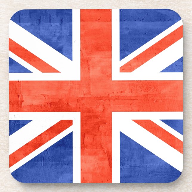Porta-copo Grunge United Kingdom Flag (Frente)