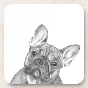 Porta-copo Grupo bonito do buldogue francês de 6 portas copo