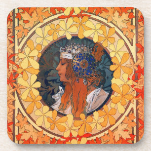 Porta-copo Grupo de 6 portas copos de Nouveau da arte