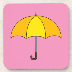 Porta-copo Guarda-chuva Amarelo