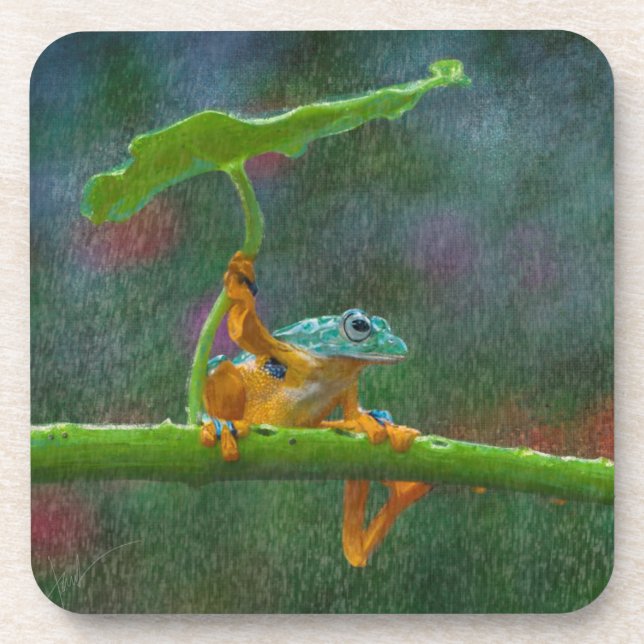 Porta-copo Guarda-chuvas naturais (Frente)