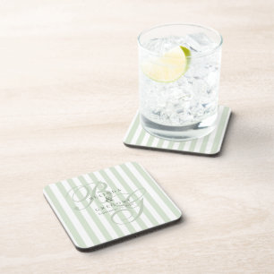 Porta-copo Guardanapos de Cocktail de Casamento Personalizado