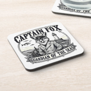 Porta-copo Guardião das Marés Capitão Raposa Desenho Náutico