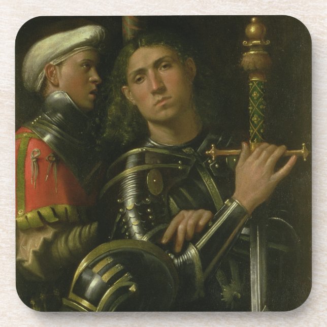 Porta-copo Guerreiro com noivo (óleo) (Frente)