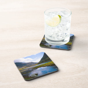 Porta-copo guisado natural, montanha