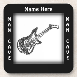 Porta-copo Guitar Man Cave CUSTOMIZE Coaster