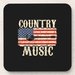 Porta-copo Guitarista Country Music Guitar American Flag Bira