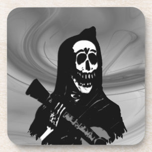Porta-copo Guitarra de Smokey Skeleton Serenade