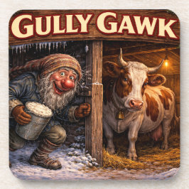 Porta-copo Gully Gawk Icelandic Yule Lad postcard