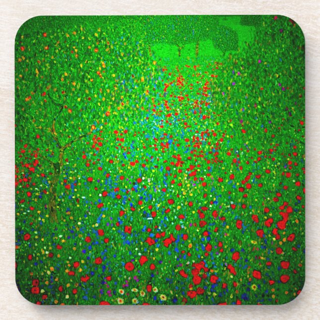 Porta-copo Gustav Klimt Poppy Field (Frente)