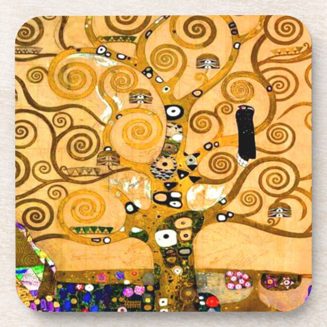 Porta-copo Gustav Klimt Tree of Life (Frente)