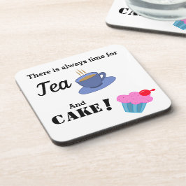 Porta-copo Há sempre tempo para chá e bolo, cupcake