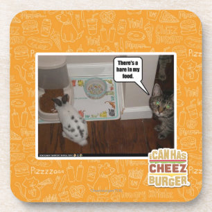 Porta-copo Há uma lebre em meu alimento