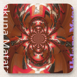 Porta-copo Hakuna Matata Halloween Mask Kaleidoscope Abstrato