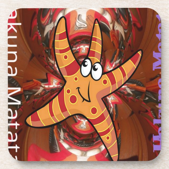 Porta-copo Hakuna Matata Starfish Design (Frente)