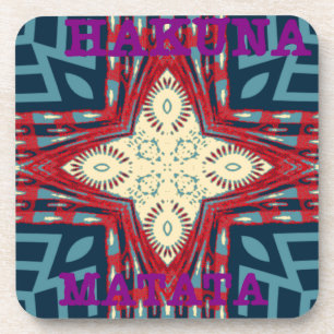 Porta-copo Hakuna Matata Text Hope Abstrato