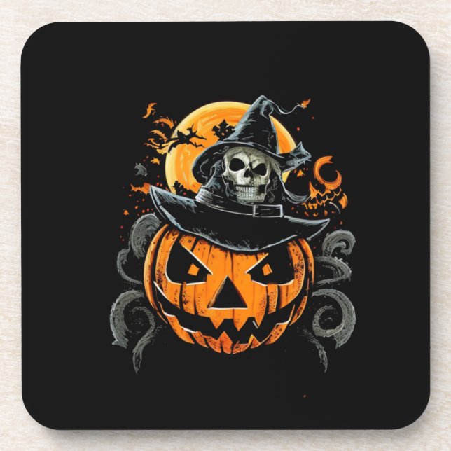 Porta-copo Halloween/abóbora/outono/outono (Frente)