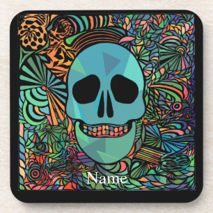 Porta-copo Halloween Hippie Skull Thunder_Cove