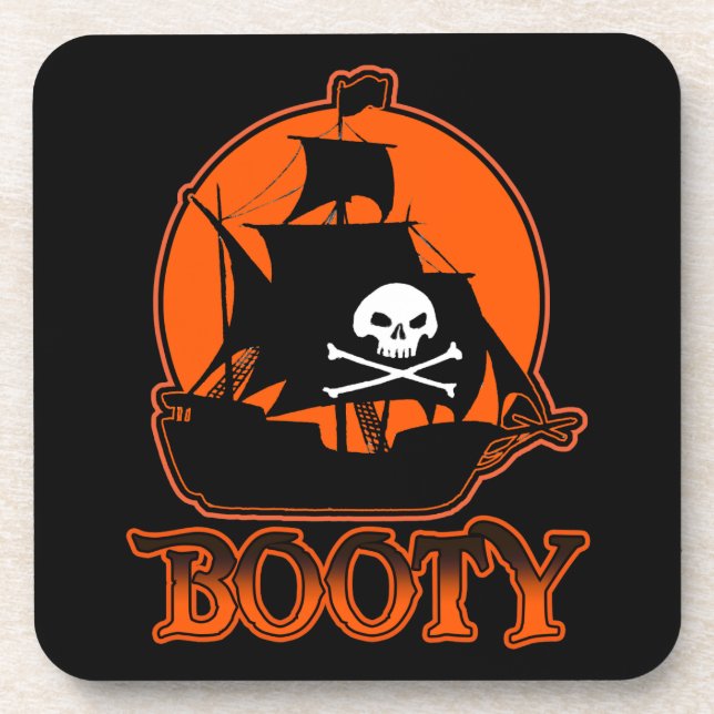Porta-copo Halloween Pirate Booty (Frente)