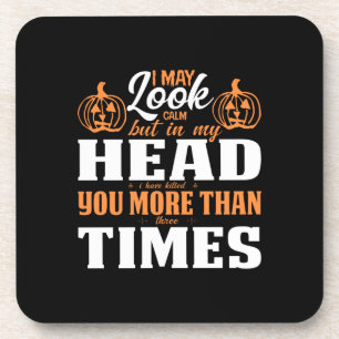 Porta-copo Halloween Posso Parecer Um Aniversário Calmo