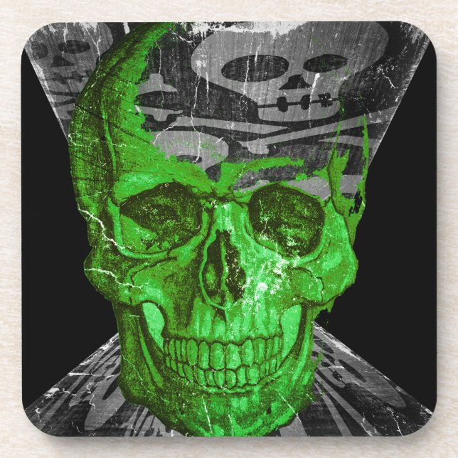 Porta-copo Halloween Skull (Frente)