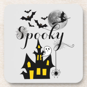 Porta-copo Halloween Spooky Spider morcego bruxa assombrada