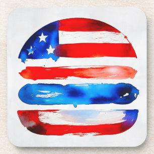 Porta-copo Hamburger América (Pintura Branca No. 3)