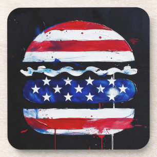 Porta-copo Hamburger América (Pintura Preta Nº 3)