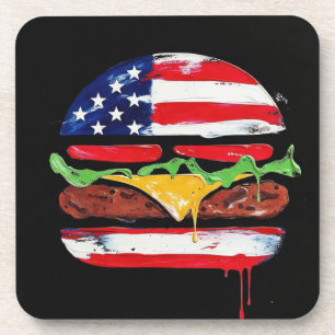 Porta-copo Hamburger América (Pintura Preta Nº 6)
