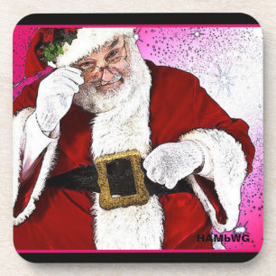Porta-copo HAMbWG - Portas copos plásticas (6) - Papai Noel