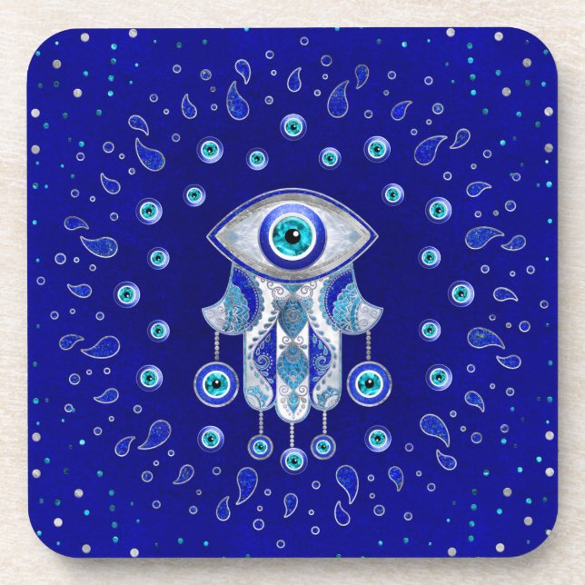 Porta-copo Hamsa - Amulet Mau de Olhos (Frente)