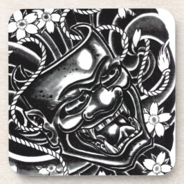 Porta-copo Hannya Mask Tattoo Design