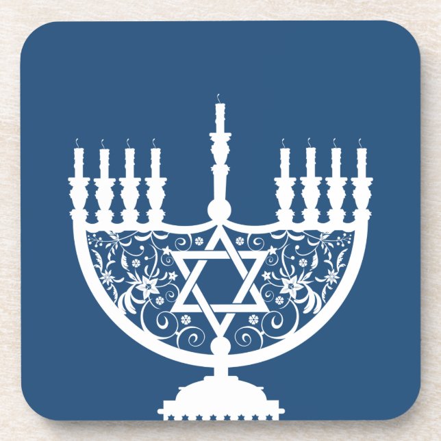 Porta-copo Hanukkah Menorah (Frente)