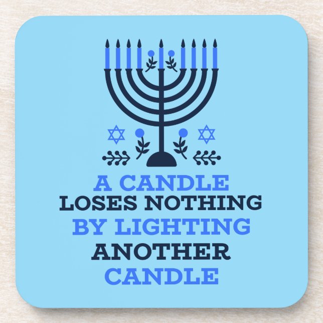 Porta-copo Hanukkah Quote Coasters (Frente)