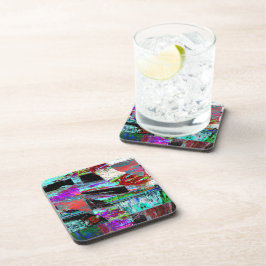 Porta-copo Hard Plastic Coaster – Neon Pulse