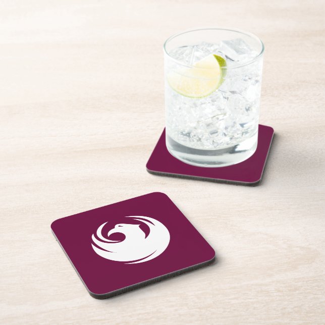 Porta-copo Hard plastic coaster with flag of Phoenix City (Lado Direito)