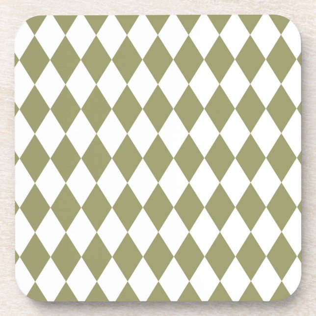 Porta-copo Harlequin Avocado e White (Frente)