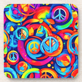 Porta-copo Harmonia Vibrante: Pintura Colorida do Logotipo de