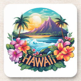 Porta-copo Hawaii Aloha, Montanhas Tropicais de Praia Viagem