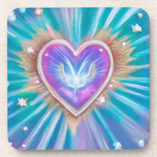 Porta-copo Heart with Wings Inside