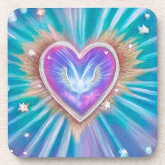 Porta-copo Heart with Wings Inside