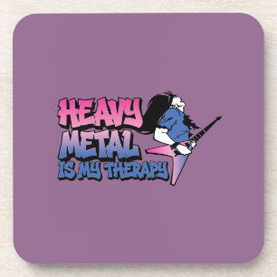 Porta-copo heavy metal é minha terapia