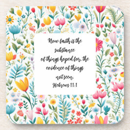 Porta-copo Hebrews 11:1 Coaster