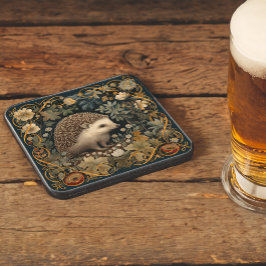 Porta-copo Hedgehog no estilo Forest William Morris
