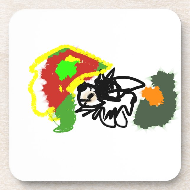 Porta-copo Hedgehog playing autumn (Frente)