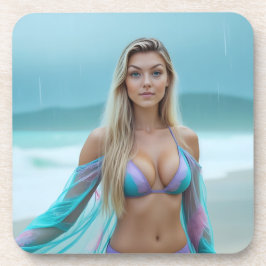 Porta-copo Helena Chevalier: Serenidade no Plástico de Shore