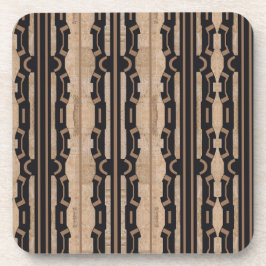 Porta-copo Heritage Chain Stripe No. 2 (sand + black)  