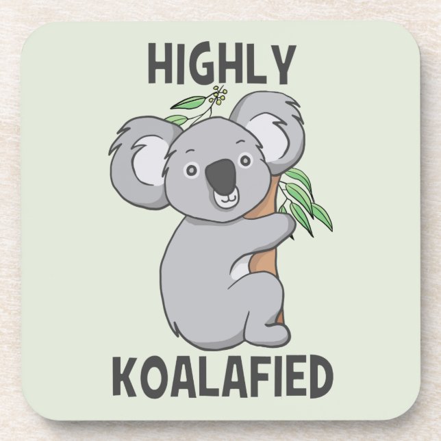 Porta-copo Highly Koalafied Koala (Frente)