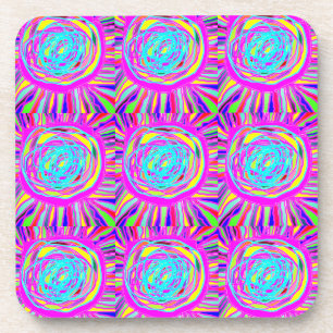 Porta-copo Hippie Retro relaxa arte abstrata